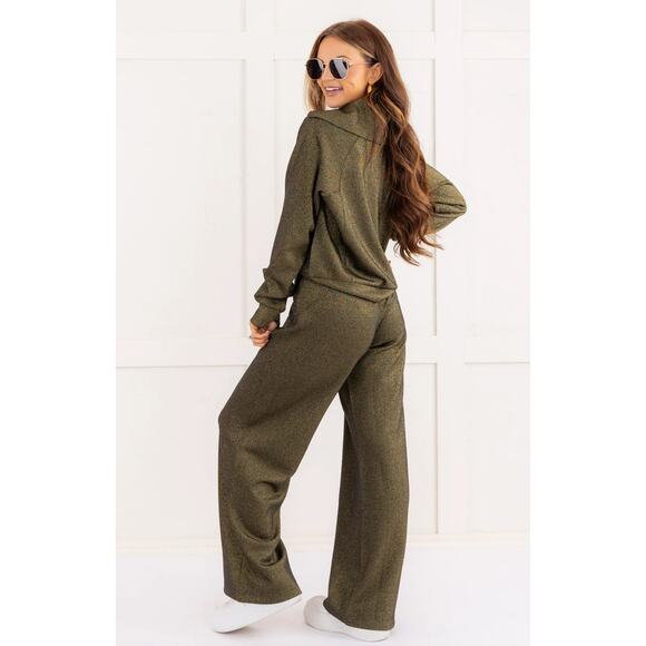 Spanx Airessentials Shine Half-Zip Sweatshirt Black Gold Women's XL NWT - Picture 11 of 13